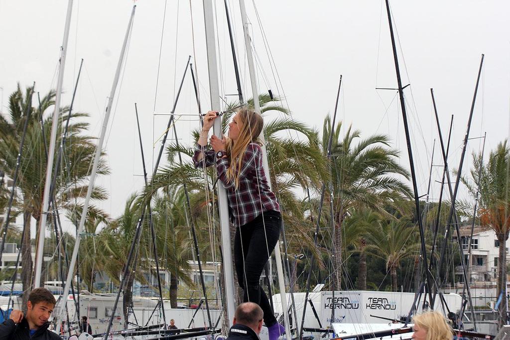 Boat park pre ISAF Sailing World Cup Palma 2014 © Sail-World.com http://www.sail-world.com